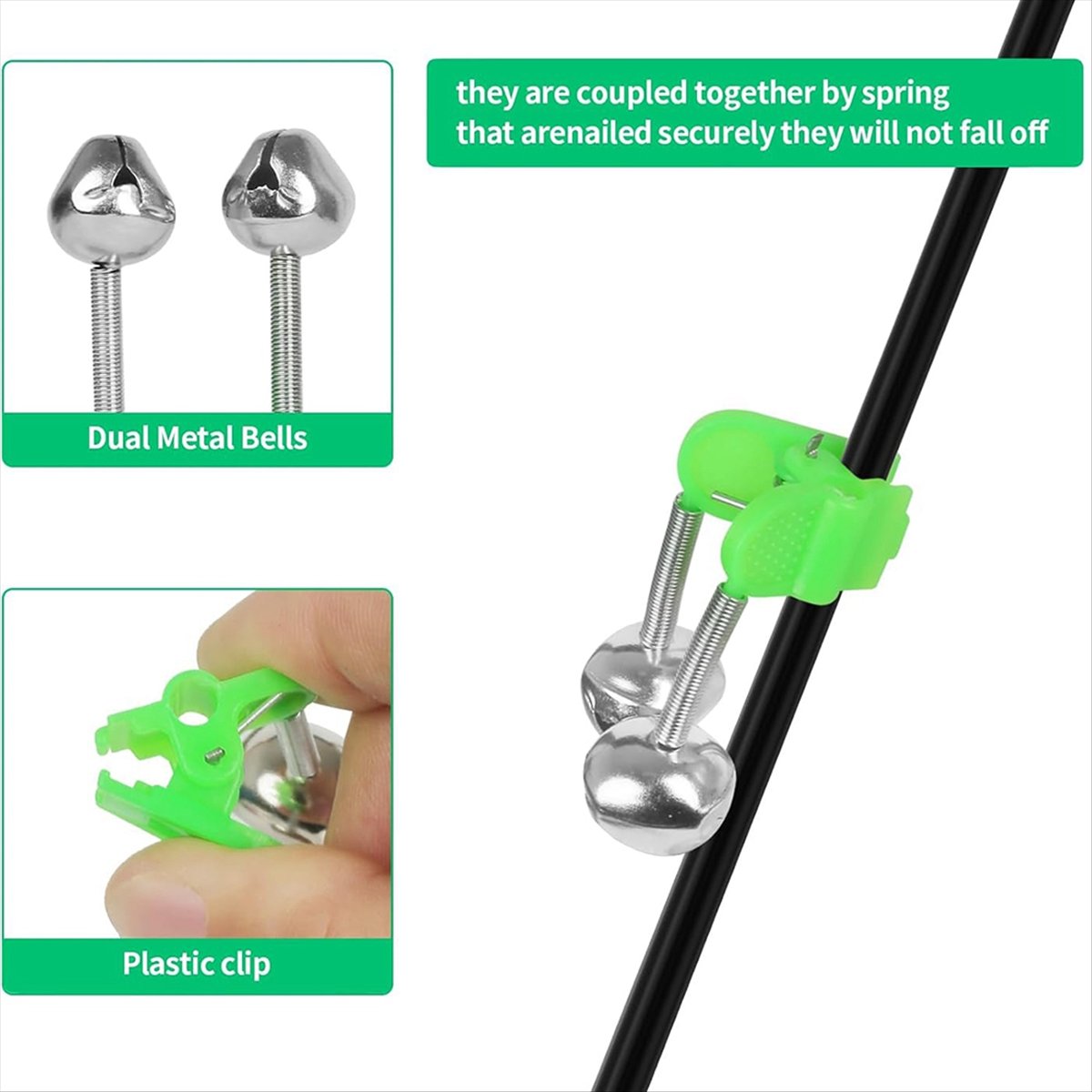 Fishing Rod Holder - 【MEGAL SALE】地面用釣り竿ホルダー 拡張可能な伸縮式釣り竿ホルダー 河岸砂地用 アラームベル付き