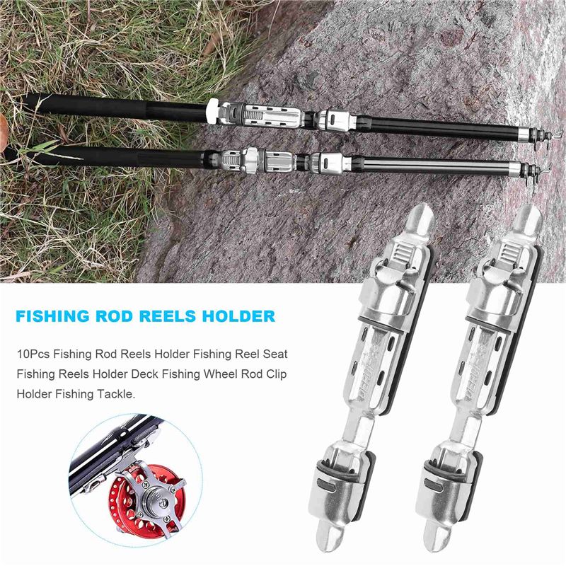 ABPF 10 個釣り竿リールホルダー釣りリールシート釣りリ - Fishing Rod Holder のレビューと価格