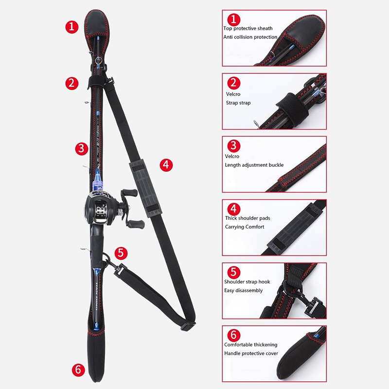 新しい釣り竿保護シースケースフライフィッシングロッドカバーポ - Fishing Rod Case のレビューと価格