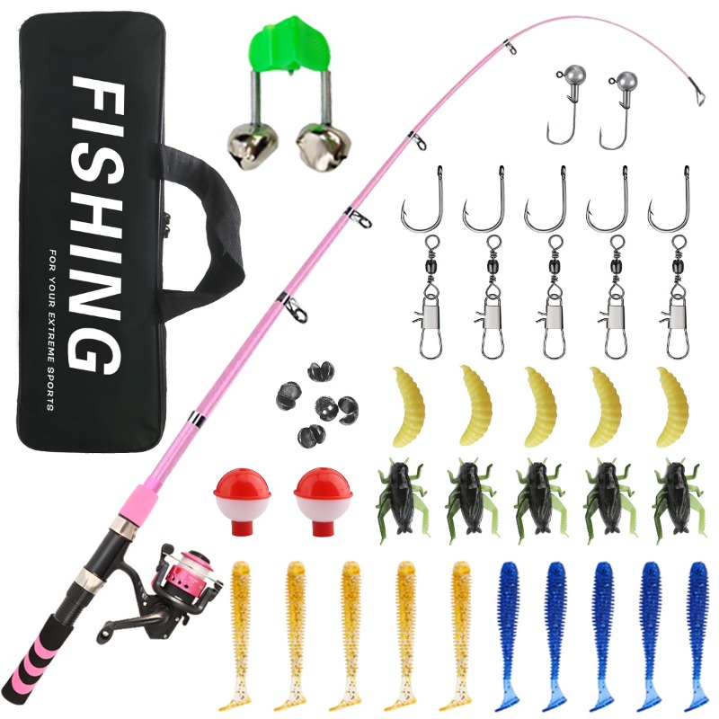 子供大人初心者向け釣り竿コンボセット 海水淡水キット スピニ - Fishing Rod Combo のレビューと価格