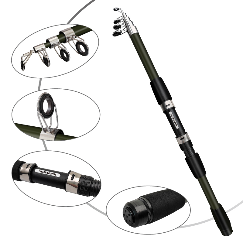 1.65m超軽量カーボンファイバースピニングフィッシングロッ - Fishing Rod Combo のレビューと価格
