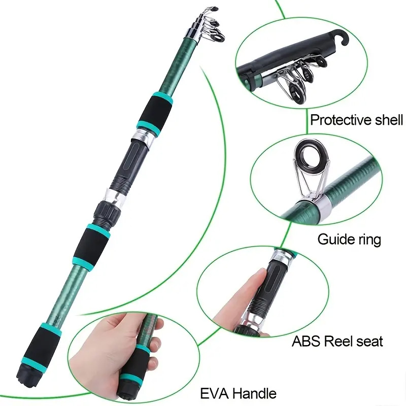 釣り竿フルセット、釣り具セット、初心者用釣り竿、釣り具、餌2 - Fishing Rod Boat のレビューと価格