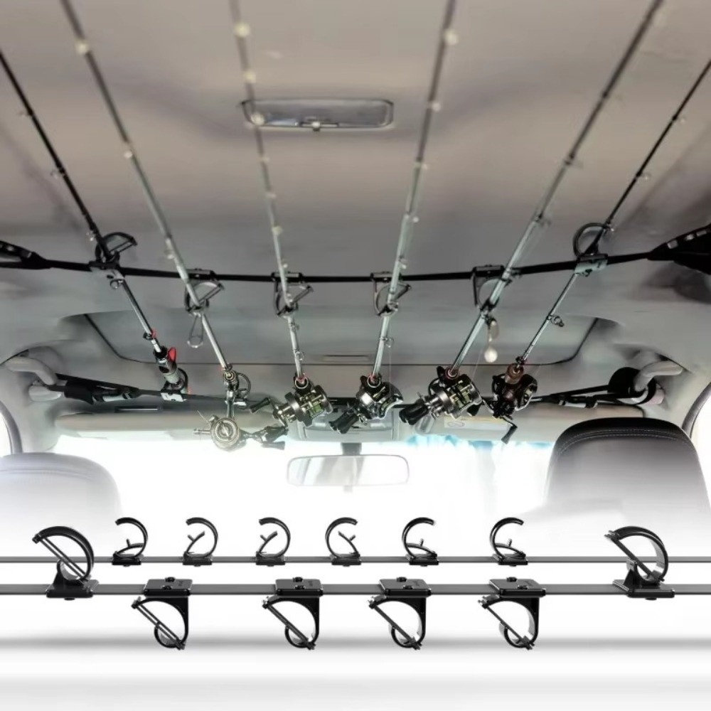 6ポジション車用釣り竿ホルダー高弾性ゴムストラップ耐久性のあ - Fishing Rod Repair Kit のレビューと価格