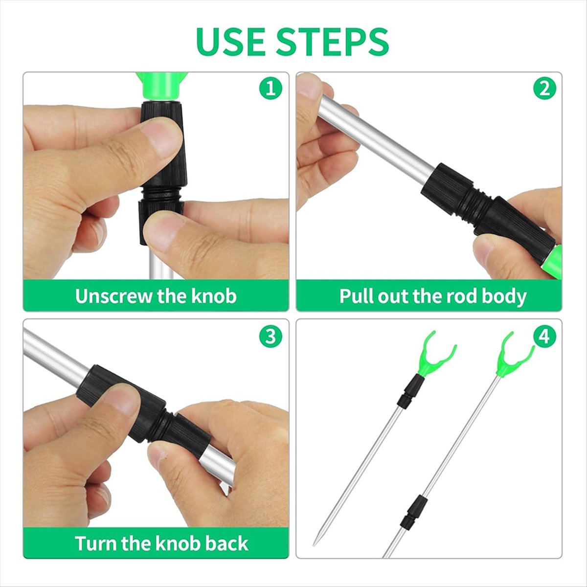【MEGAL SALE】地面用釣り竿ホルダー 拡張可能な伸縮 - Fishing Rod Holder のレビューと価格