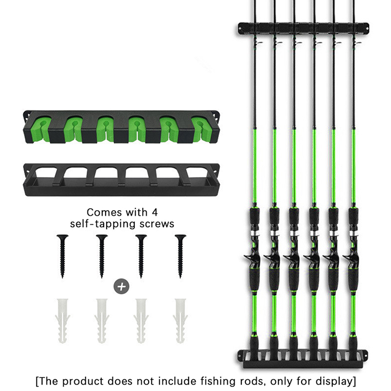 新しい釣り竿ホルダー 6本用垂直ポールホルダー 壁掛け式モジ - Fishing Rod Repair Kit のレビューと価格