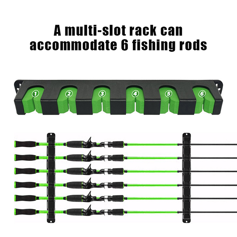 新しい釣り竿ホルダー 6本用垂直ポールホルダー 壁掛け式モジ - Fishing Rod Repair Kit のレビューと価格